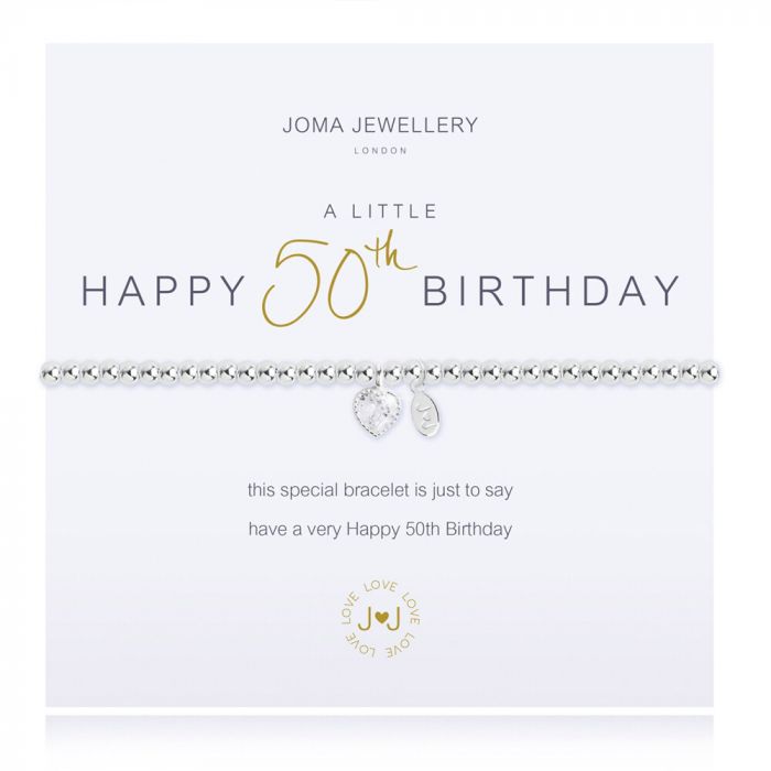 Joma Jewellery A Little 50th Birthday Bracelet