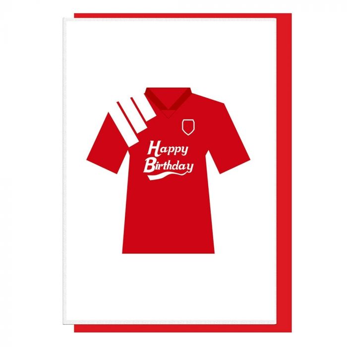 Happy Birthday Red 90s Shirt Card