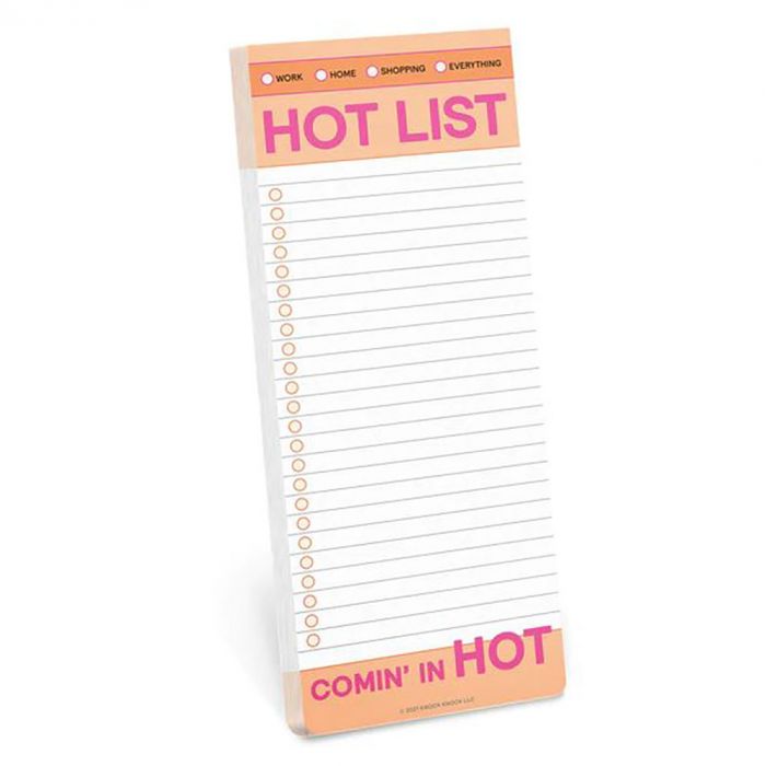 Hot List List Pad