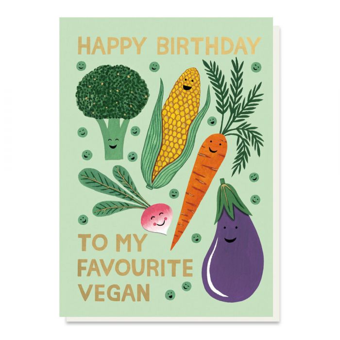 Favourite Vegan Birthday Card