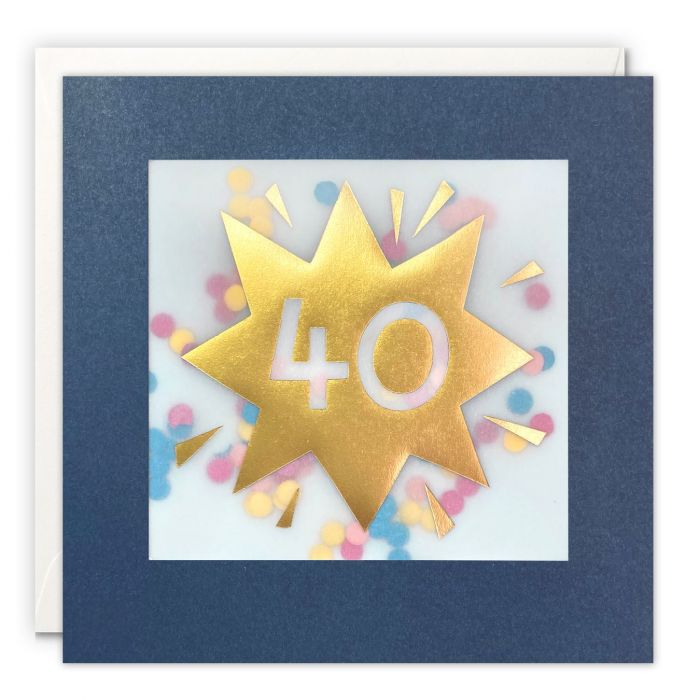 Age 40 Gold Shakies Card