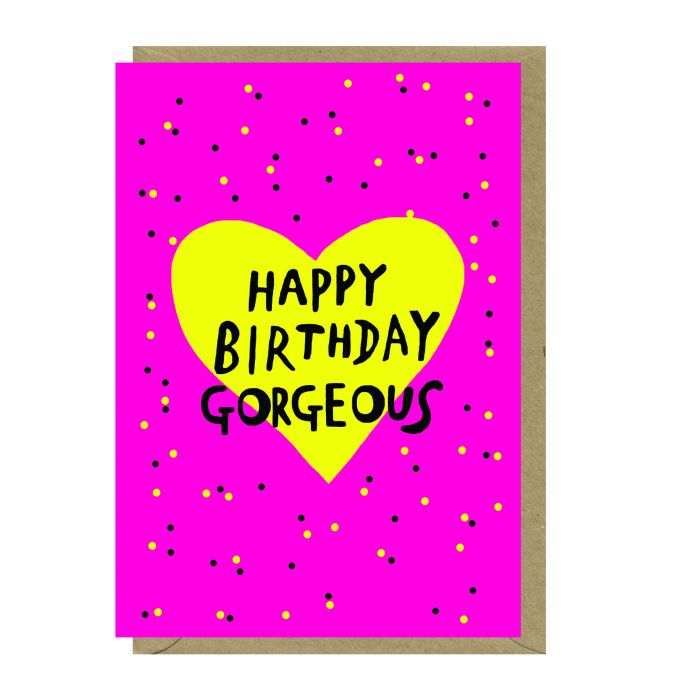 Earlybird Gorgeous Neon Birthday Card