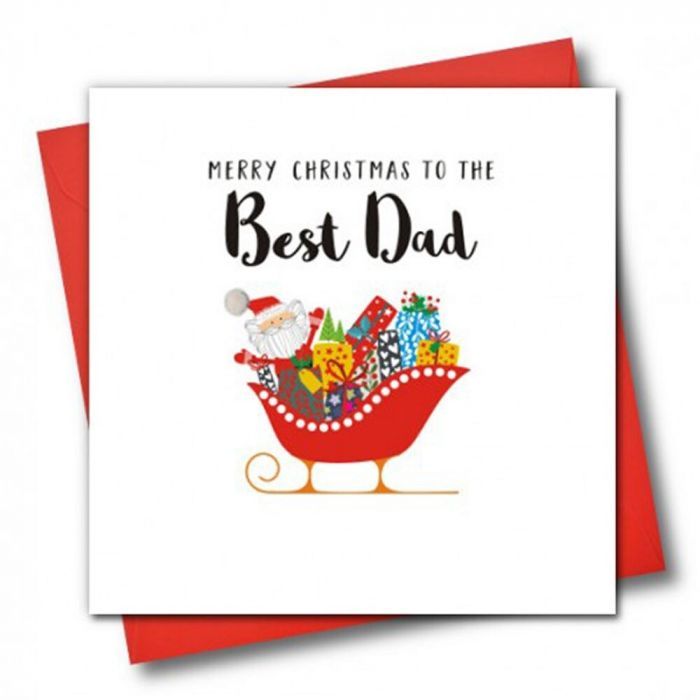 Merry Christmas To The Best Dad Card