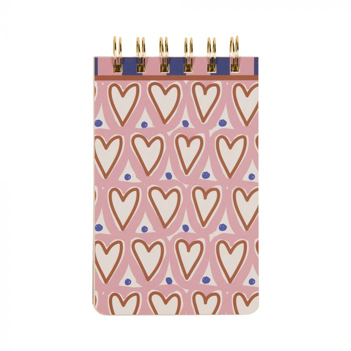 A Dopo Twin Wire Notepad - Hearts