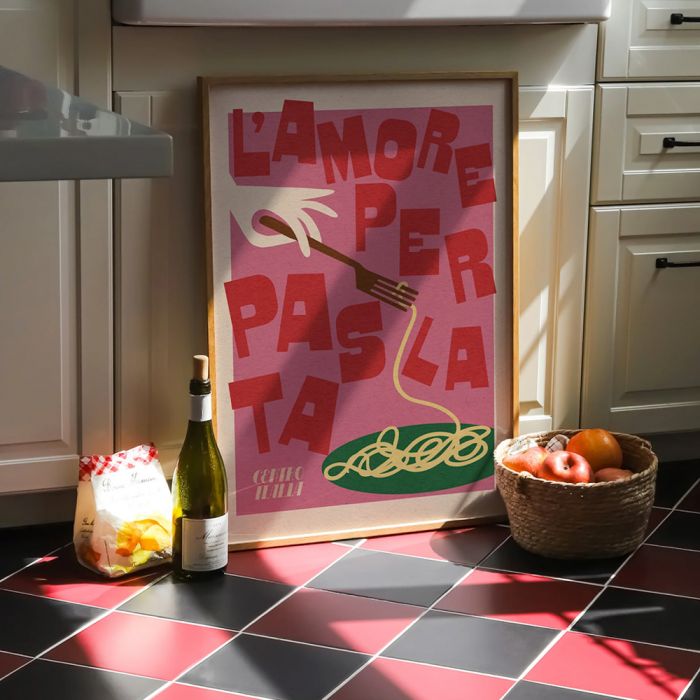 Proper Good Pasta Love A3 Print