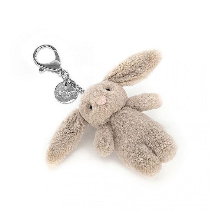 Jellycat Bashful Bunny Bag Charm Beige