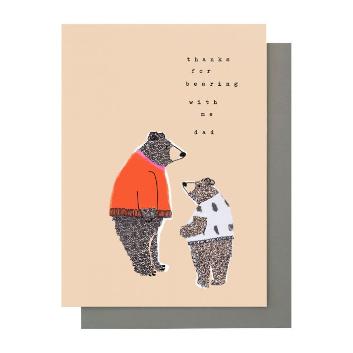 Thanks For Bearing With Me Dad Card | Utility Gift UK
