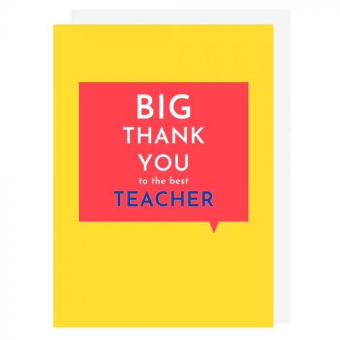 Best Teacher Thank You Card