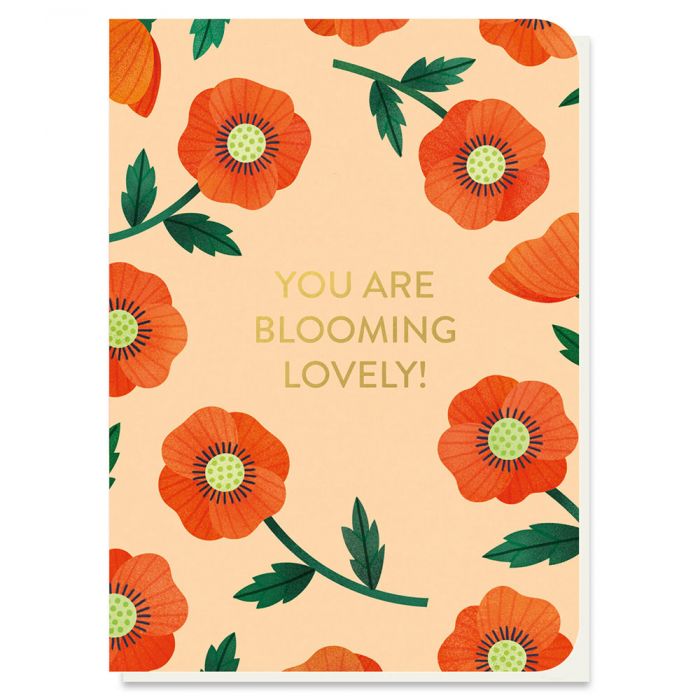 Blooming Lovely Poppies Seed Card