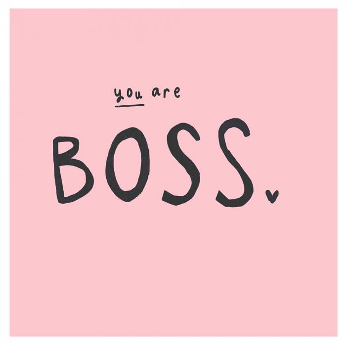 You Are Boss Valentines Card