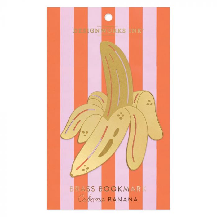 Brass Bookmark - Cabana Banana