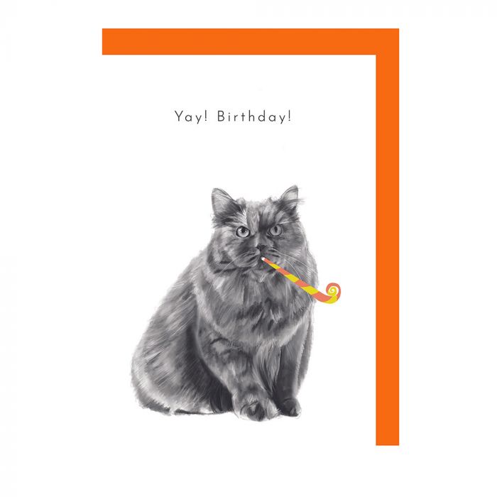 Cat Yay! Birthday Card