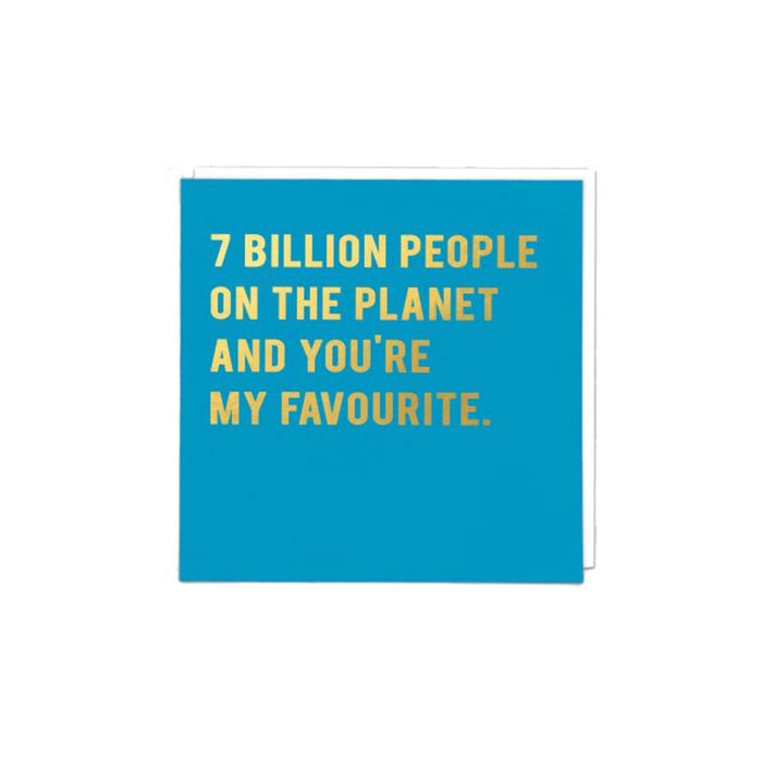7 Billion People Card