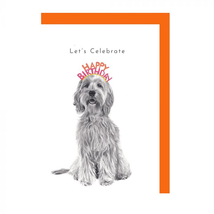 Cockapoo Let's Celebrate Card