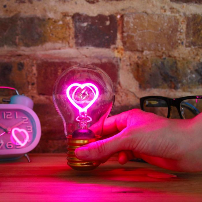 Cordless Heart Lightbulb