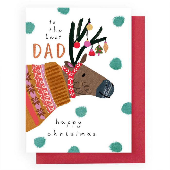 Dad Reindeer Christmas Card