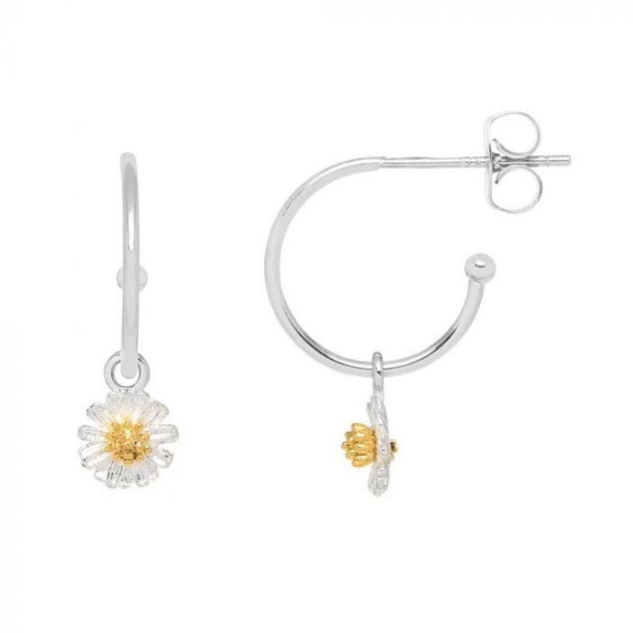 Estella Bartlett Mini Hoop Wildflower Earrings