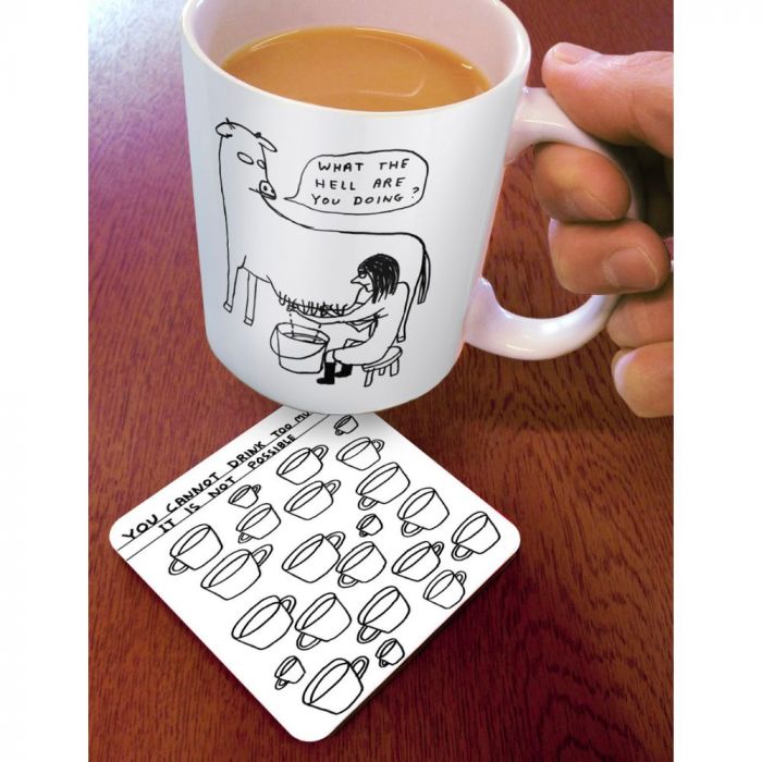 David Shrigley Too Much Tea Coaster