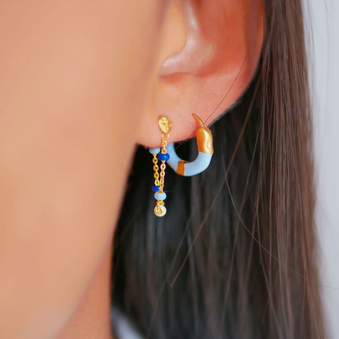 ENAMEL Copenhagen Lola Earrings - Marine