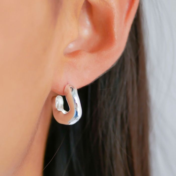 Enamel Copenhagen Gianna Hoop Earrings - Sterling Silver