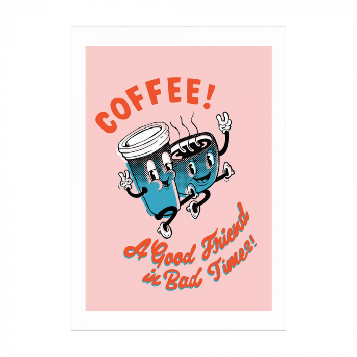 East End Coffee a Good Friend A3 Print