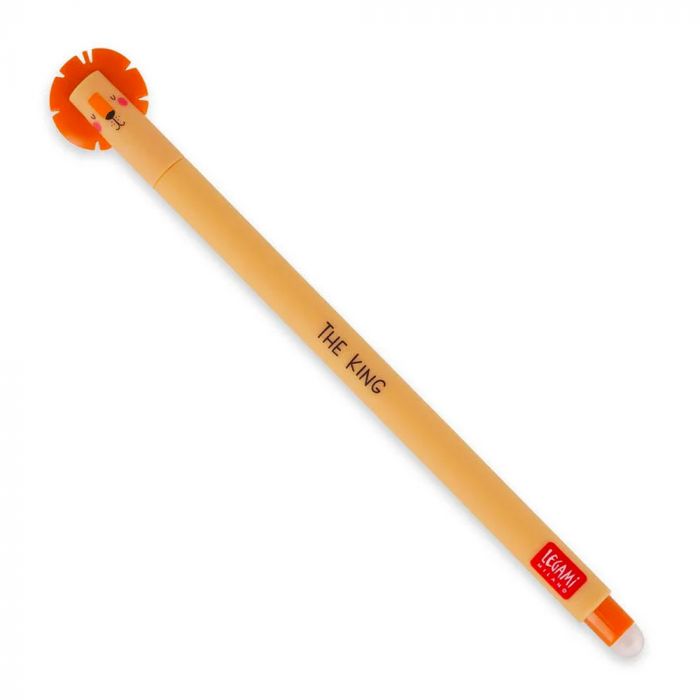 Erasable Lion Pen (Orange)