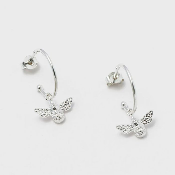 Estella Bartlett Silver Bee Drop Earrings