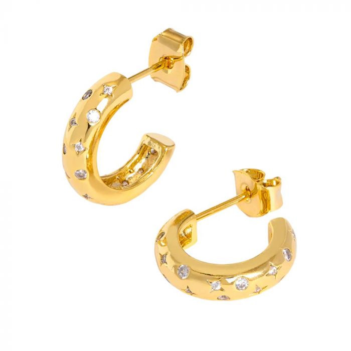 Estella bartlett hotsell huggie earrings