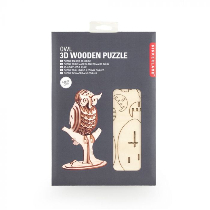 Kikkerland 3d wooden puzzle on sale