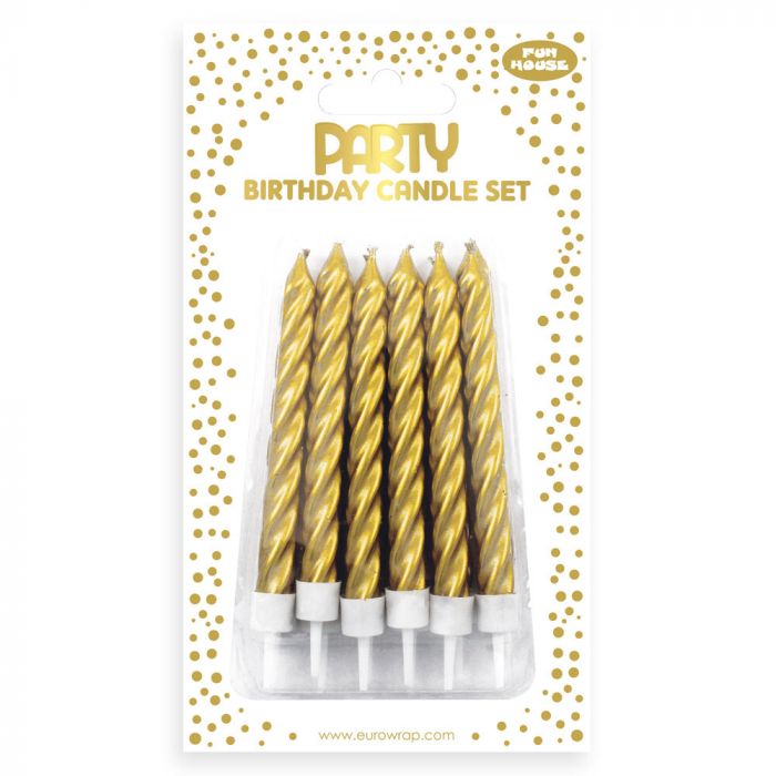 Party Candles - Gold