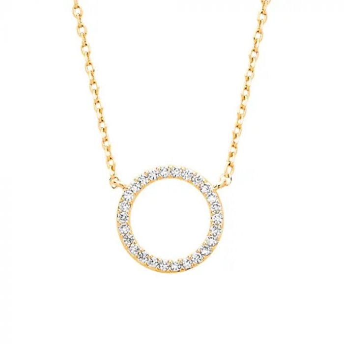 Estella Bartlett Circle CZ Necklace - Gold