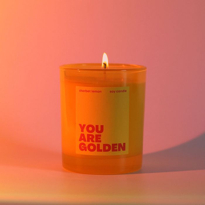 You Are Golden Colour Candle - Sherbet Lemon