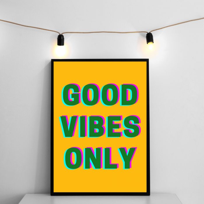 Good Vibes Only A3 Print