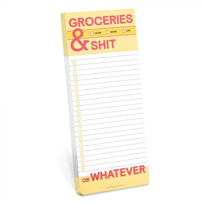 Groceries & Sh*t List Pad