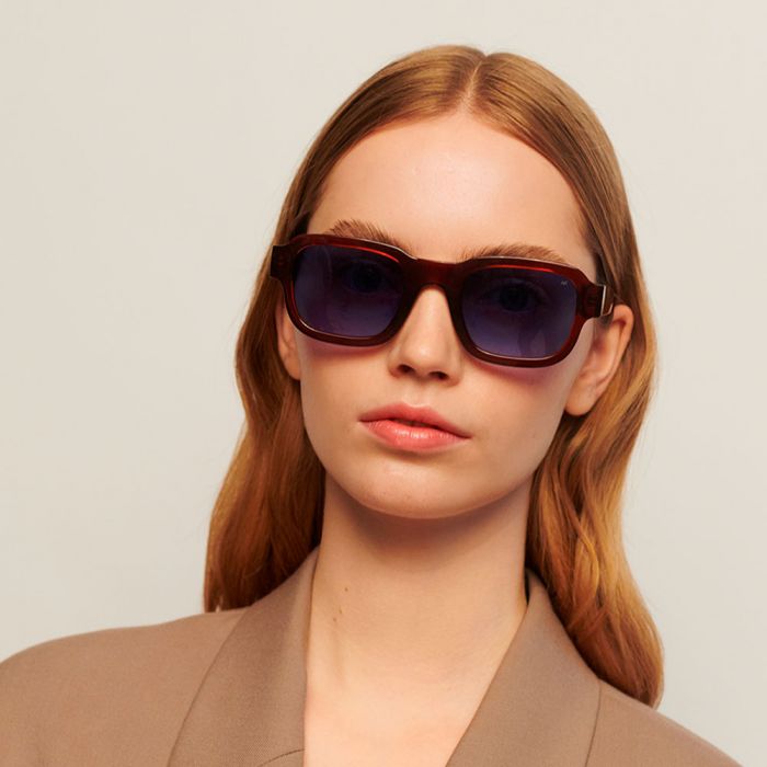 A Kjaerbede Halo Sunglasses - Brown Transparent