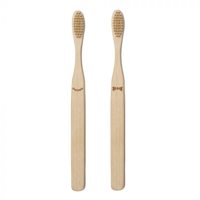 His & Her Bamboo Toothbrush