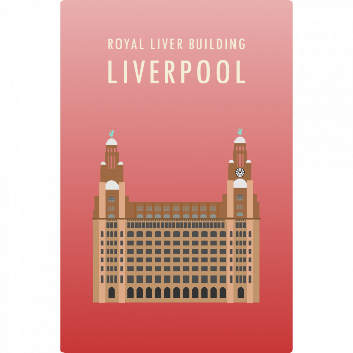 Royal Liver Building Fridge Magnet