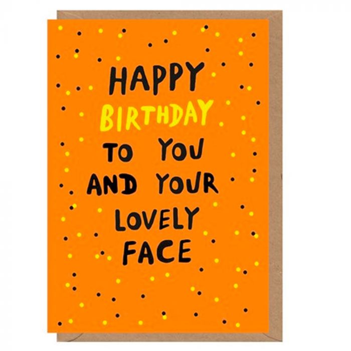 Lovely Face Birthday Card