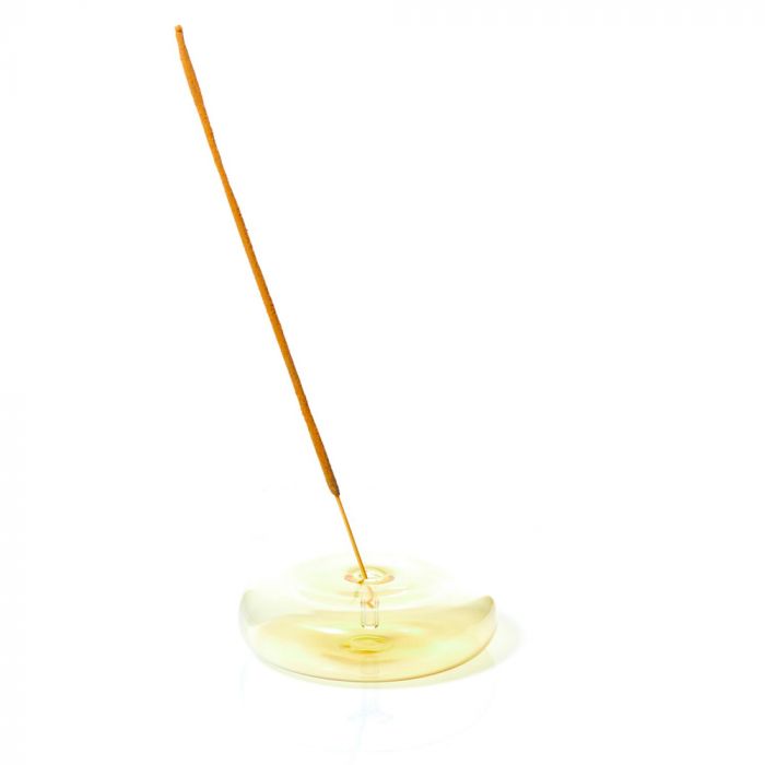 Maegan Dimple Incense Holder - Yellow