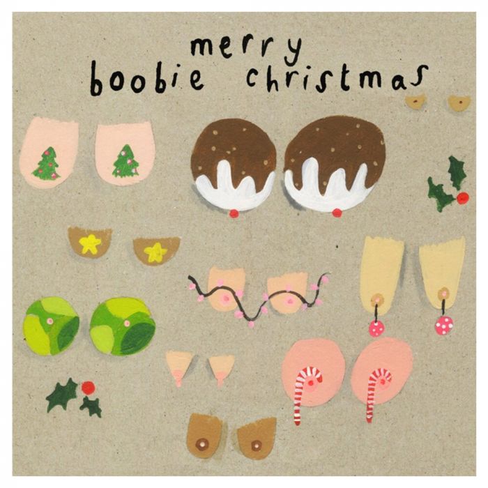 Merry Boobie Christmas Card