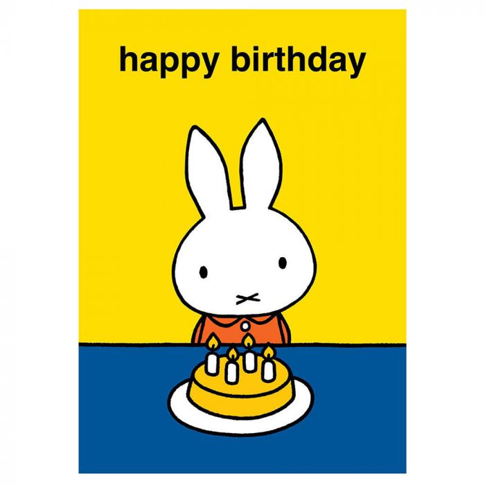 Miffy Birthday Cake Card