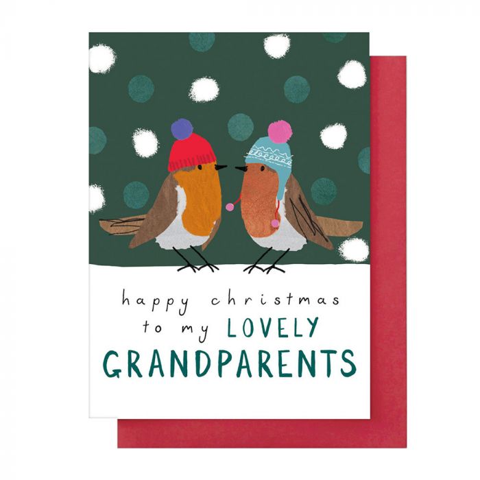 Grandparent Robins Christmas Card