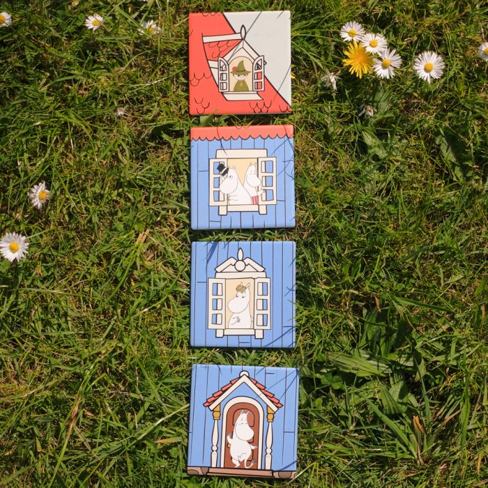Moomin House Ceramic Coasters Set of 4