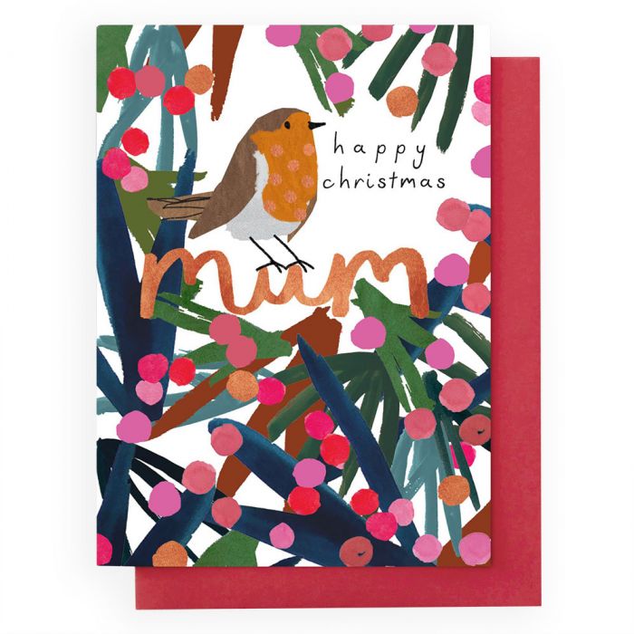 Mum Robin Christmas Card