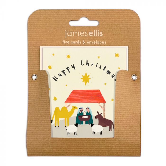 Christmas Nativity Pack of 5 Christmas Cards