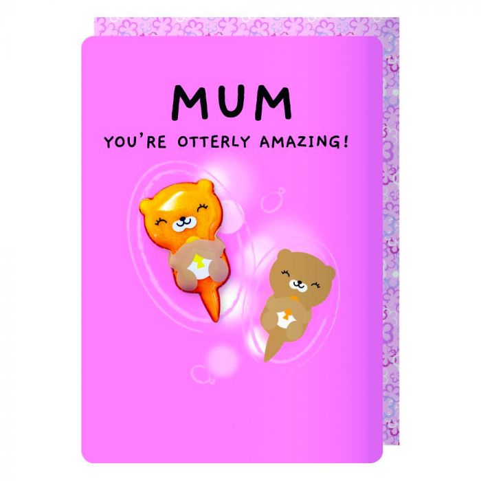 Otters Mother's Day Magnet Card