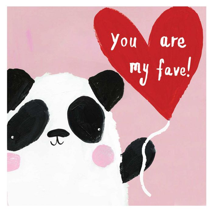You Are My Fave Panda Valentines Card