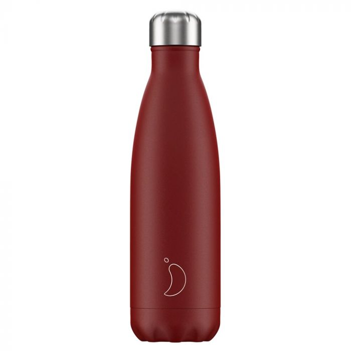 Chilly's Reusable Water Bottle - Matte Red 500ML