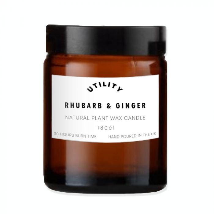 Utility Rhubarb & Ginger - Natural Plant Wax Candle 