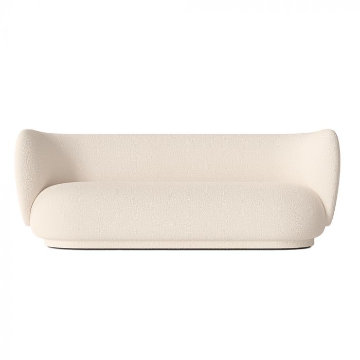 Ferm Rico 3 Seater, Bouclé, Off-White
